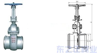 水封閘閥結(jié)構(gòu)圖